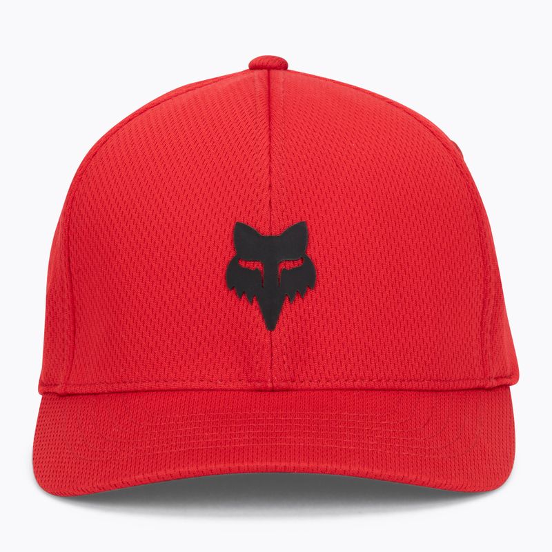 Czapka z daszkiem męska Fox Racing Fox Head Tech Flexfit flame red 2