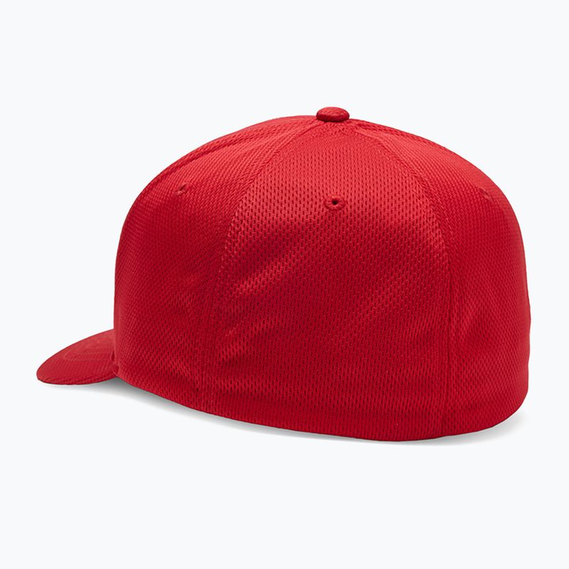 Czapka z daszkiem męska Fox Racing Fox Head Tech Flexfit flame red 6