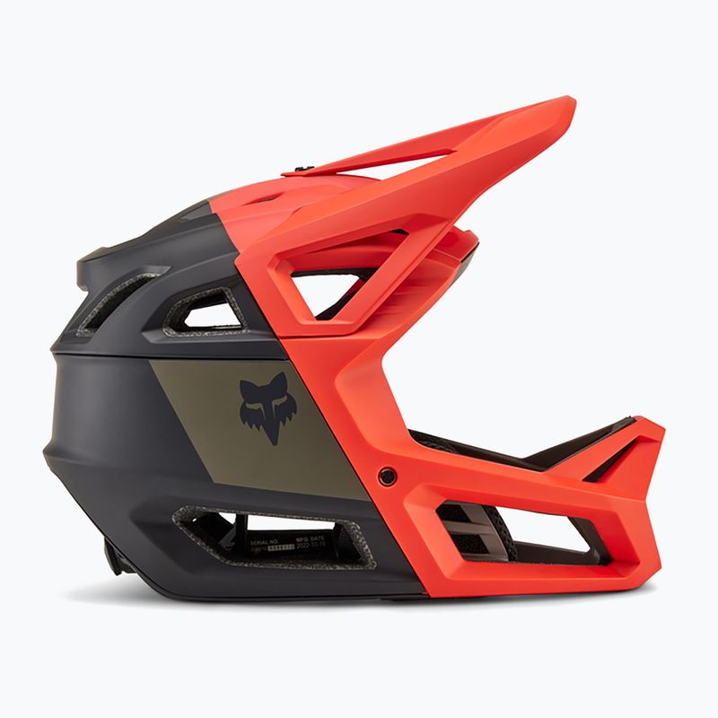 Kask rowerowy Fox Racing Proframe RS Nuf orange flame 7