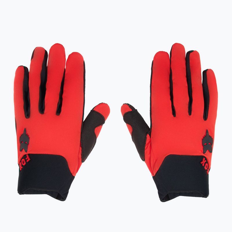 Rękawiczki rowerowe męskie Fox Racing Defend Wind Offroad fluorescent red 2