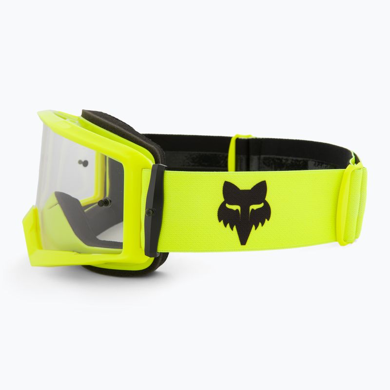 Gogle rowerowe Fox Racing Main Core fluorescent yellow/clear 4