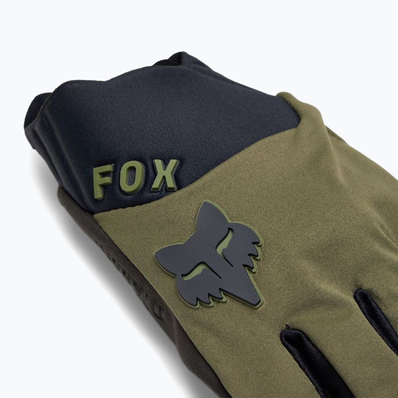 Rękawiczki rowerowe męskie Fox Racing Defend Wind Offroad olive green 4