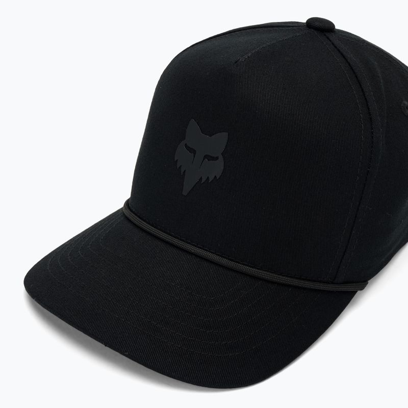 Czapka z daszkiem męska Fox Racing Fox Head Rope Hat black/black 3