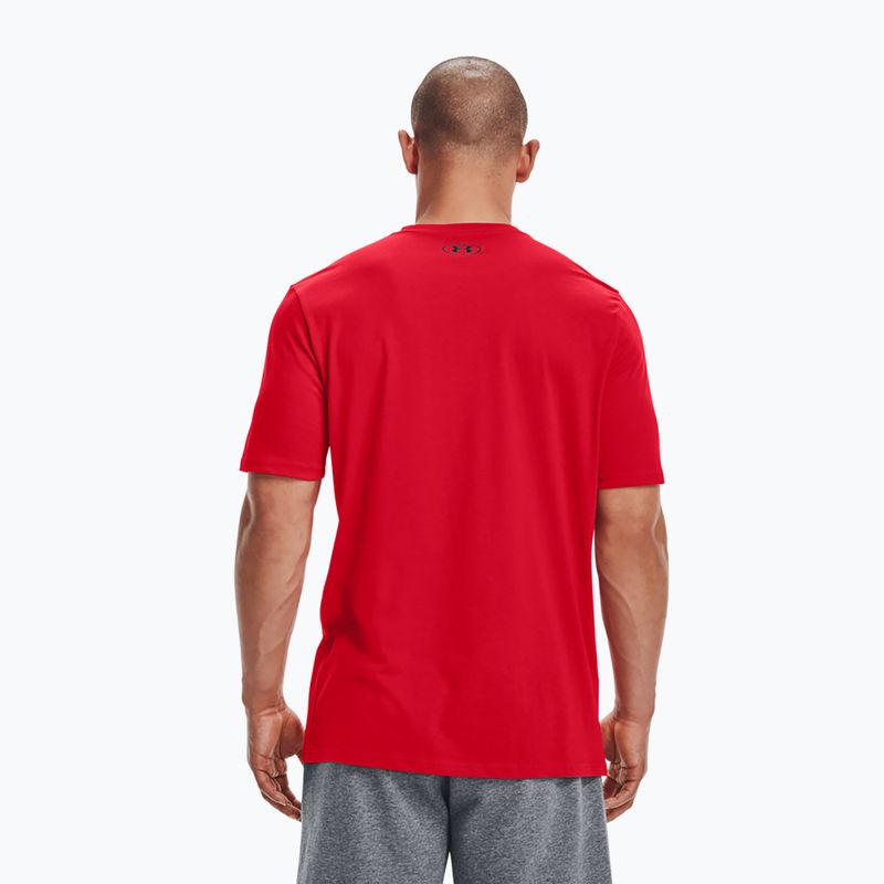 Koszulka męska Under Armour Sportstyle Left Chest red/black 2