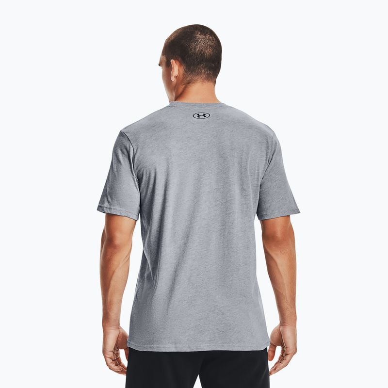 Koszulka męska Under Armour Sportstyle Left Chest steel light heather/black 2