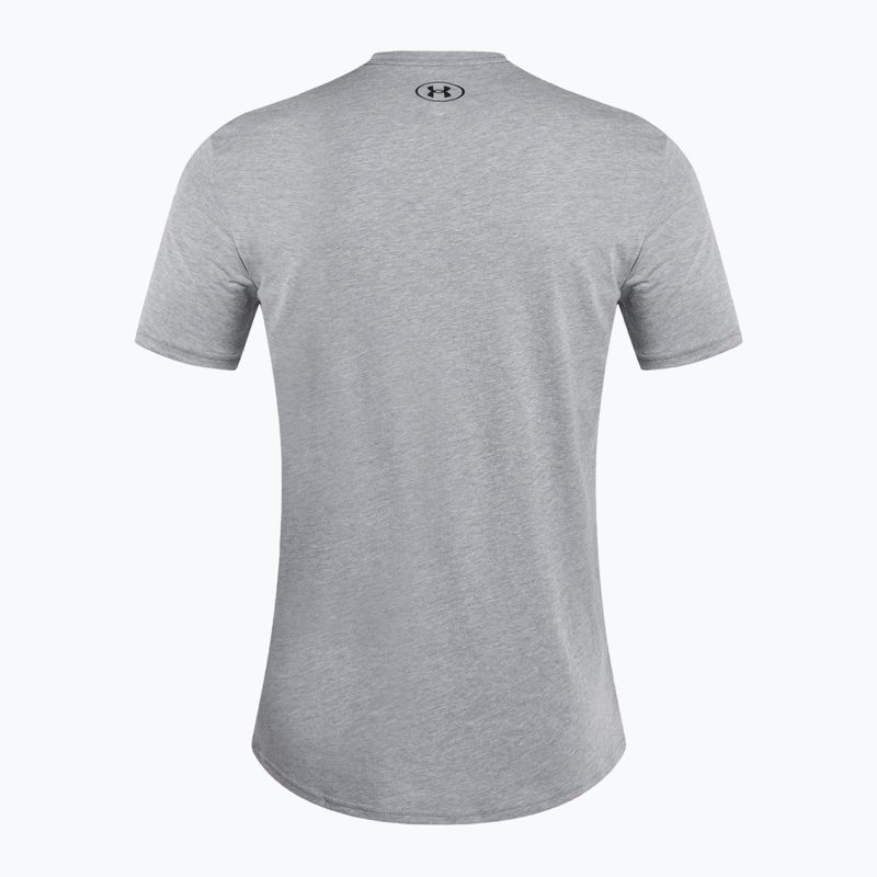 Koszulka męska Under Armour Sportstyle Left Chest steel light heather/black 5