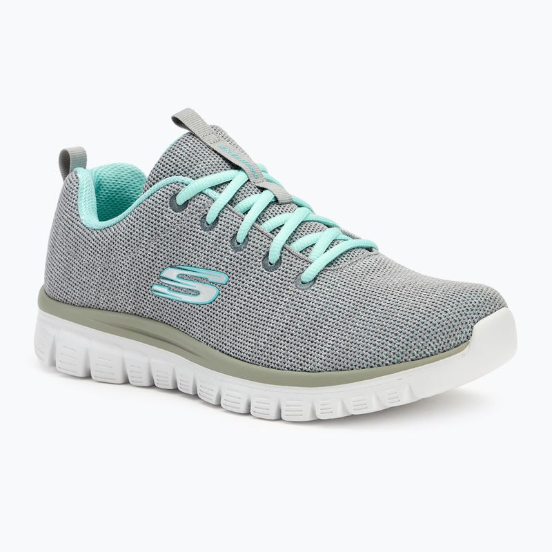 Buty damskie SKECHERS Graceful Twisted Fortune gray/mint