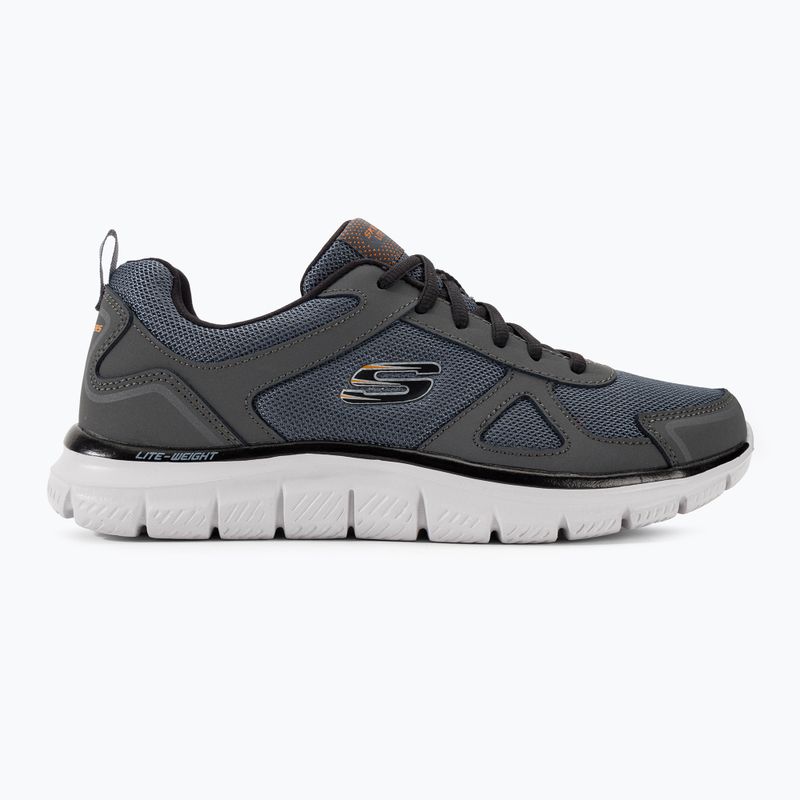 Buty męskie SKECHERS Track Scrolic charcoal/black 2