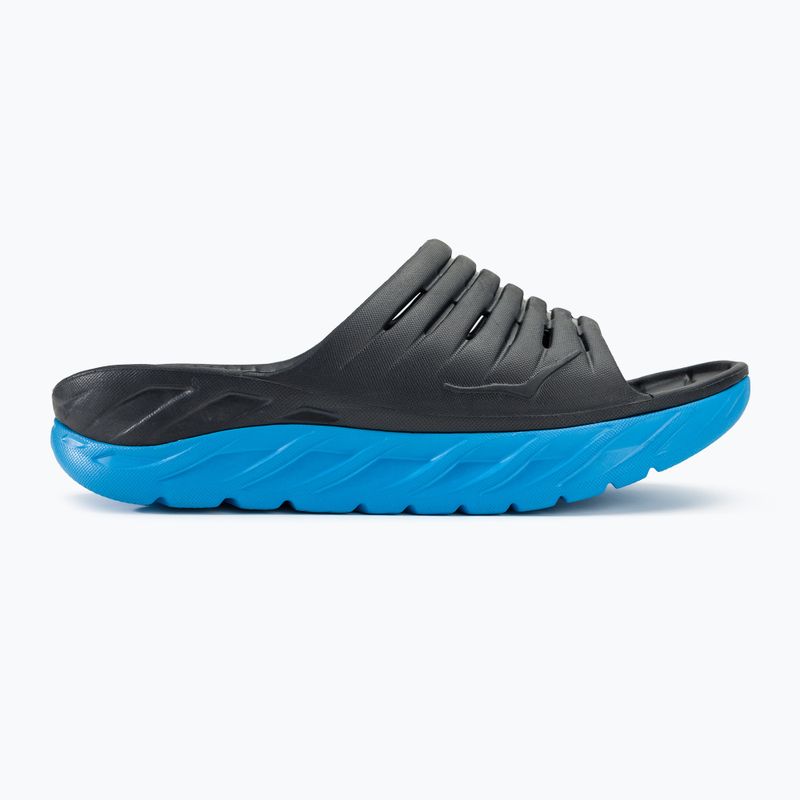 Klapki damskie HOKA Ora Recovery Slide 2 ebony/dresden blue 2