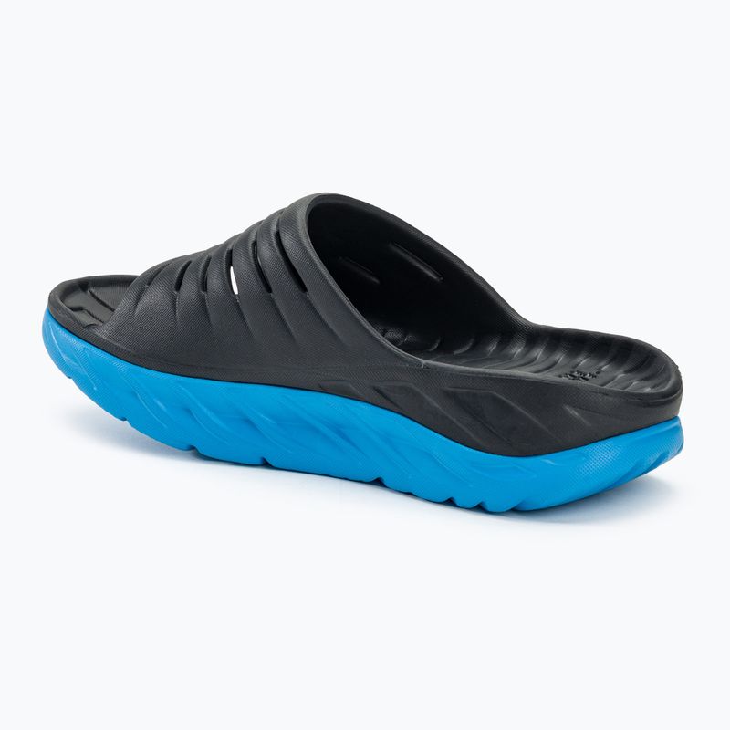 Klapki damskie HOKA Ora Recovery Slide 2 ebony/dresden blue 3