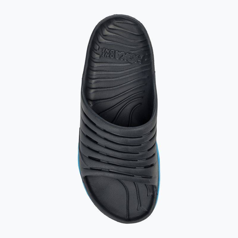 Klapki damskie HOKA Ora Recovery Slide 2 ebony/dresden blue 5