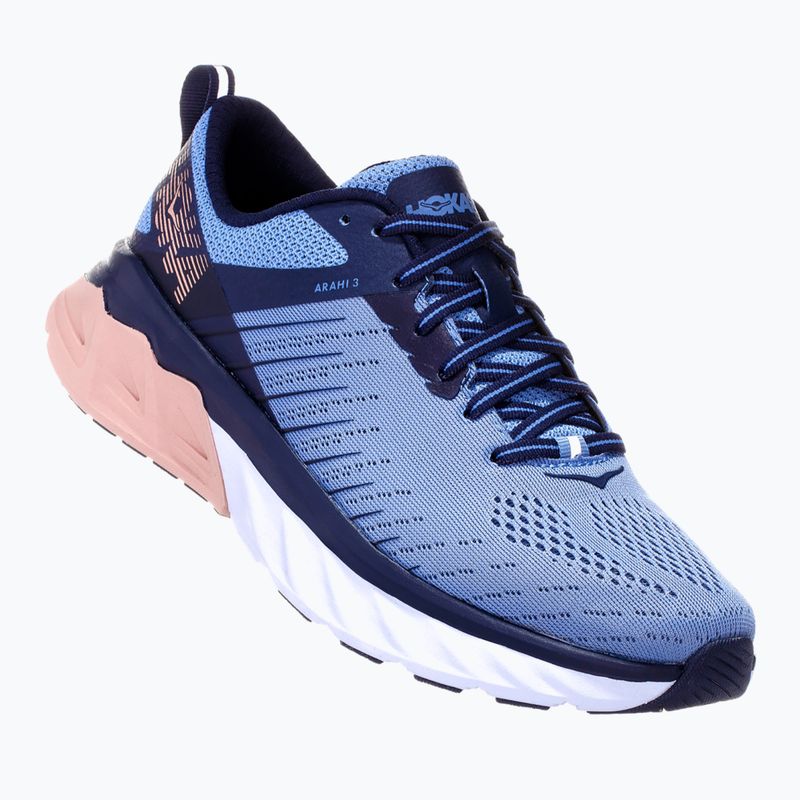 Buty do biegania damskie HOKA Arahi 3 allure/mood indigo 8