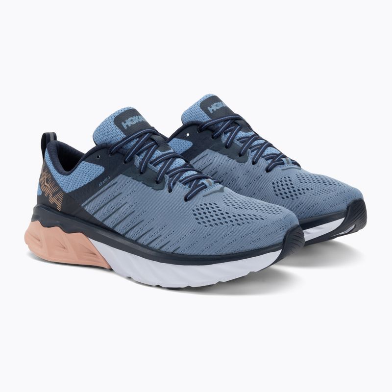 Buty do biegania damskie HOKA Arahi 3 Wide allure/mood indigo 4