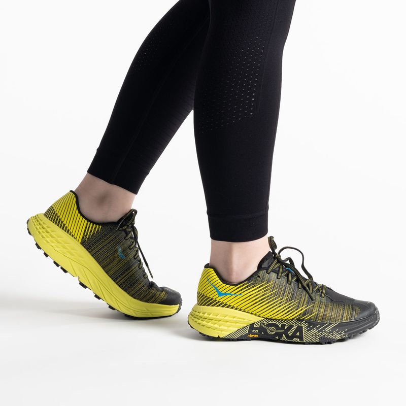 Buty do biegania damskie HOKA Evo Speedgoat citrus/black 3
