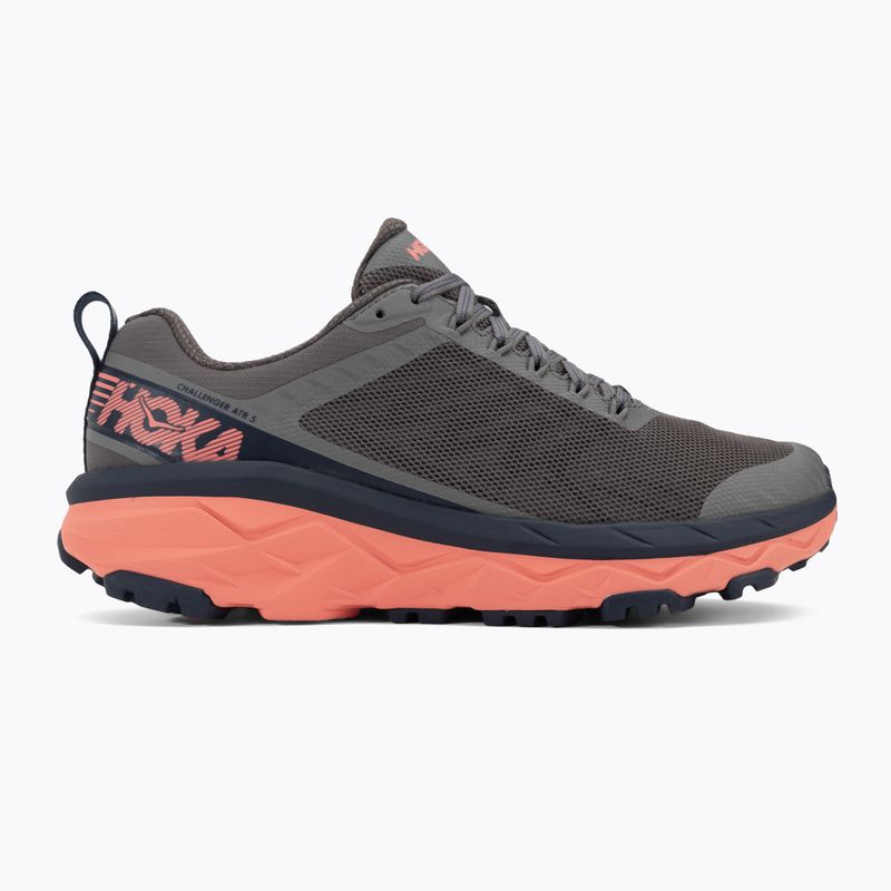 Buty do biegania damskie HOKA Challenger ATR 5 charcoal gray/fusion coral 2