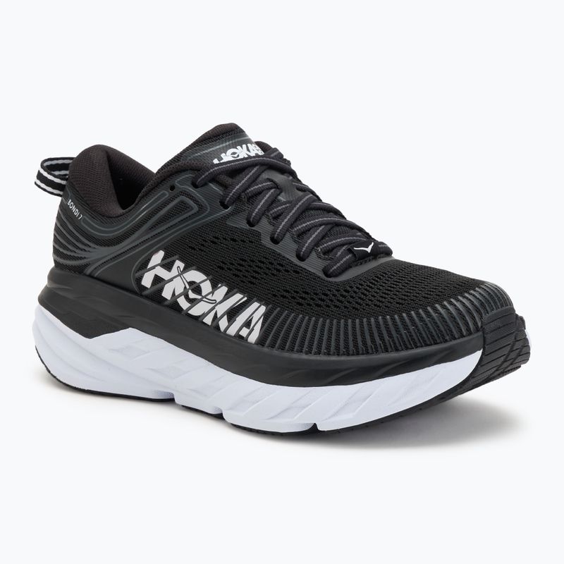 Buty do biegania damskie HOKA Bondi 7 black/white