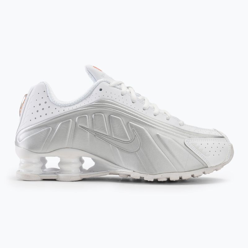 Buty damskie Nike Shox R4 Shox R4 white/metalicsilver/max orange 2