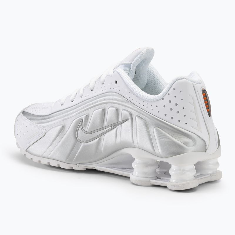 Buty damskie Nike Shox R4 Shox R4 white/metalicsilver/max orange 3