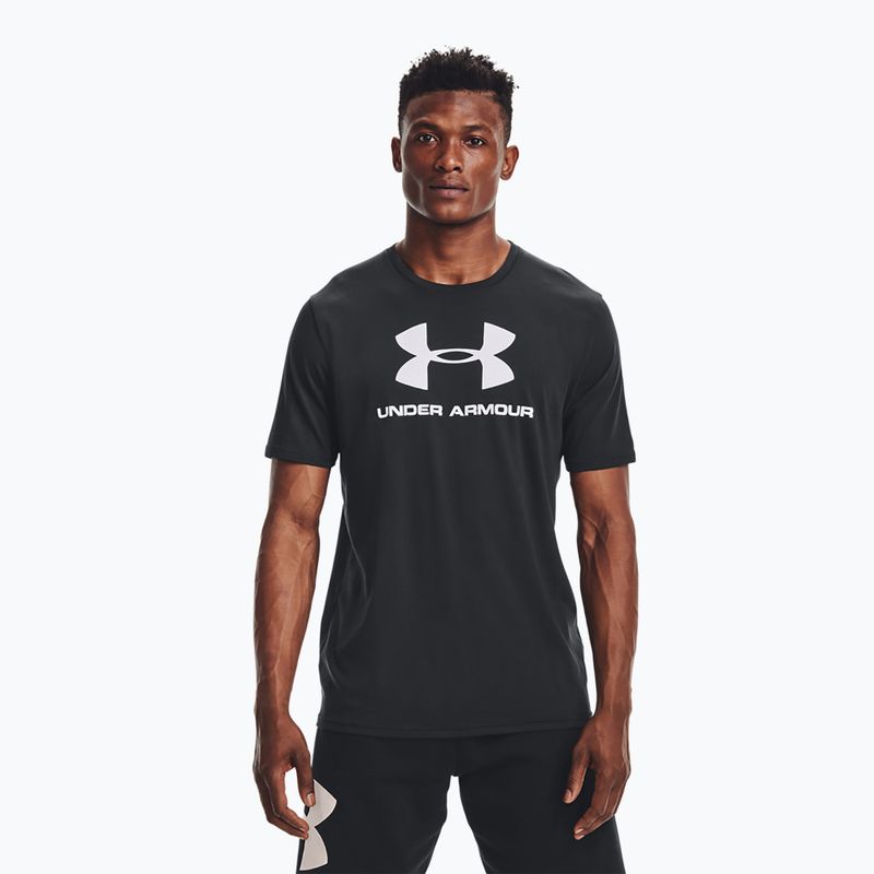 Koszulka męska Under Armour Sportstyle Logo black/white