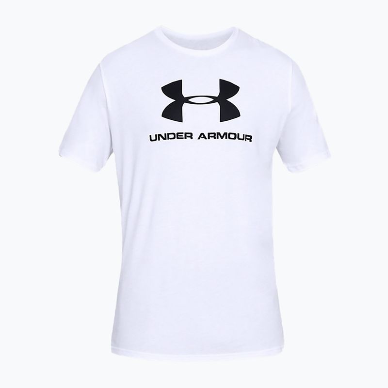 Koszulka męska Under Armour Sportstyle Logo white/black 3