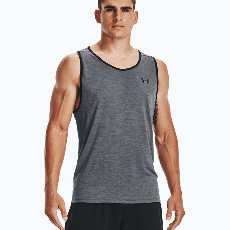 Koszulka treningowa męska Under Armour Tech 2.0 Tank pitch gray/black