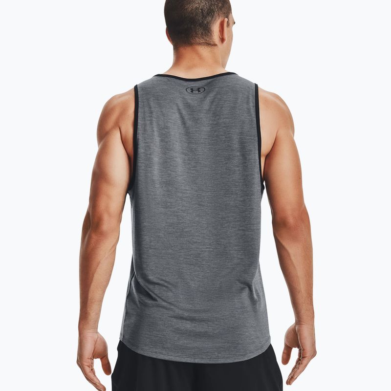 Koszulka treningowa męska Under Armour Tech 2.0 Tank pitch gray/black 2