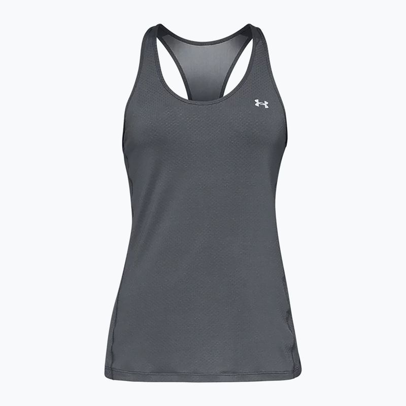 Koszulka treningowa damska Under Armour HeatGear Armour Racer pitch gray light heather/metallic silver 4