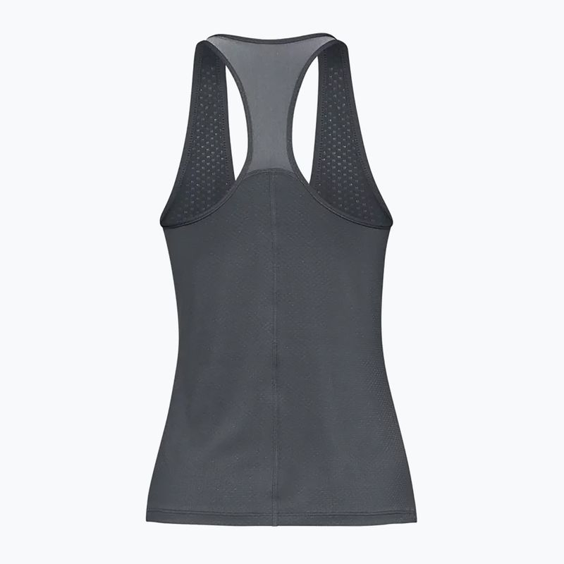 Koszulka treningowa damska Under Armour HeatGear Armour Racer pitch gray light heather/metallic silver 5