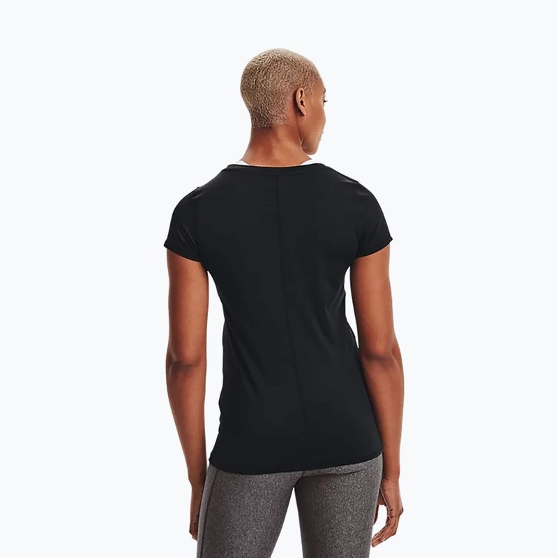 Koszulka treningowa damska Under Armour Heat Gear Armour black/metallic silver 3