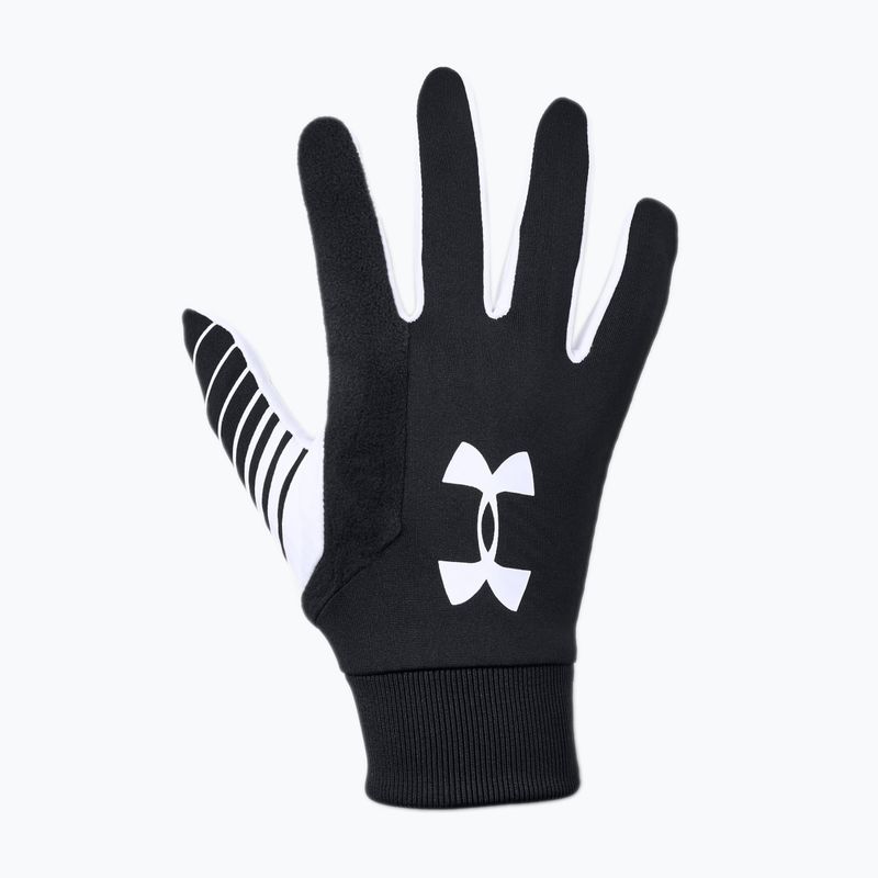 Rękawiczki piłkarskie męskie Under Armour Field Player'S 2.0 black/white/white 5