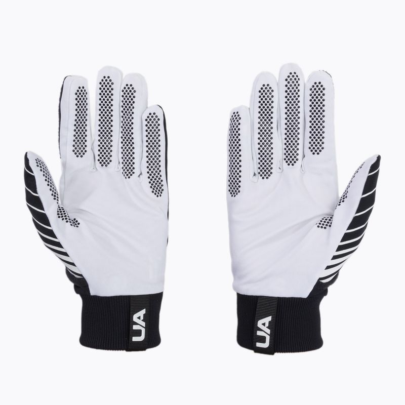Rękawiczki piłkarskie męskie Under Armour Field Player'S 2.0 black/white/white 2