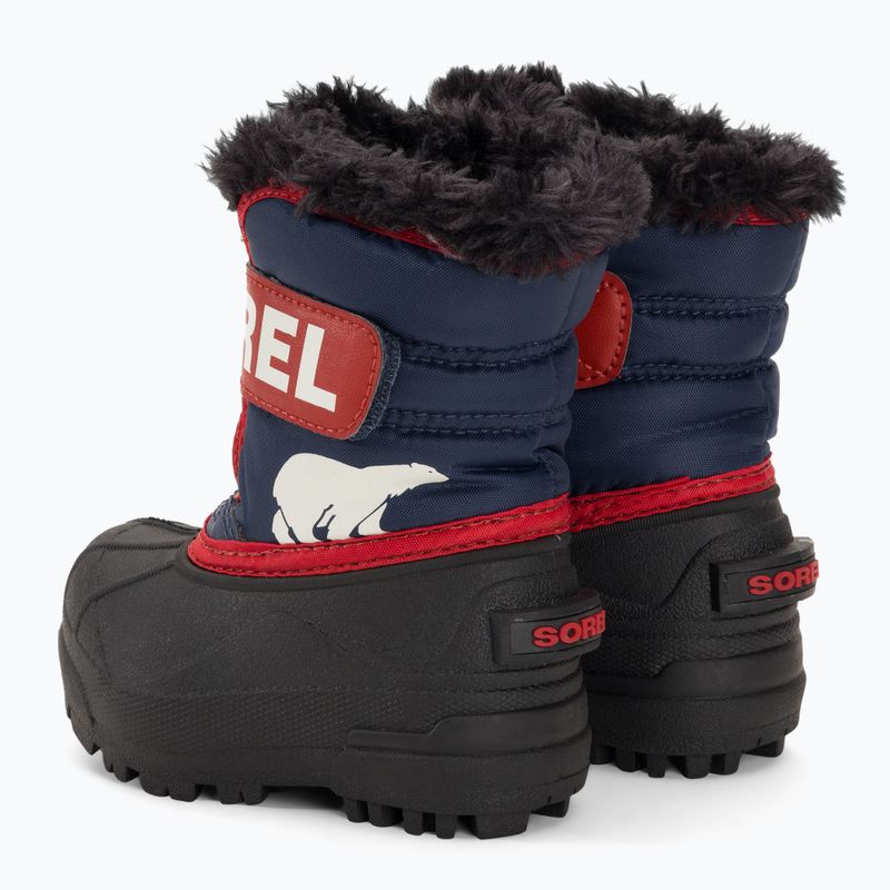 Śniegowce dziecięce Sorel Snow Commander nocturnal/sail red 3