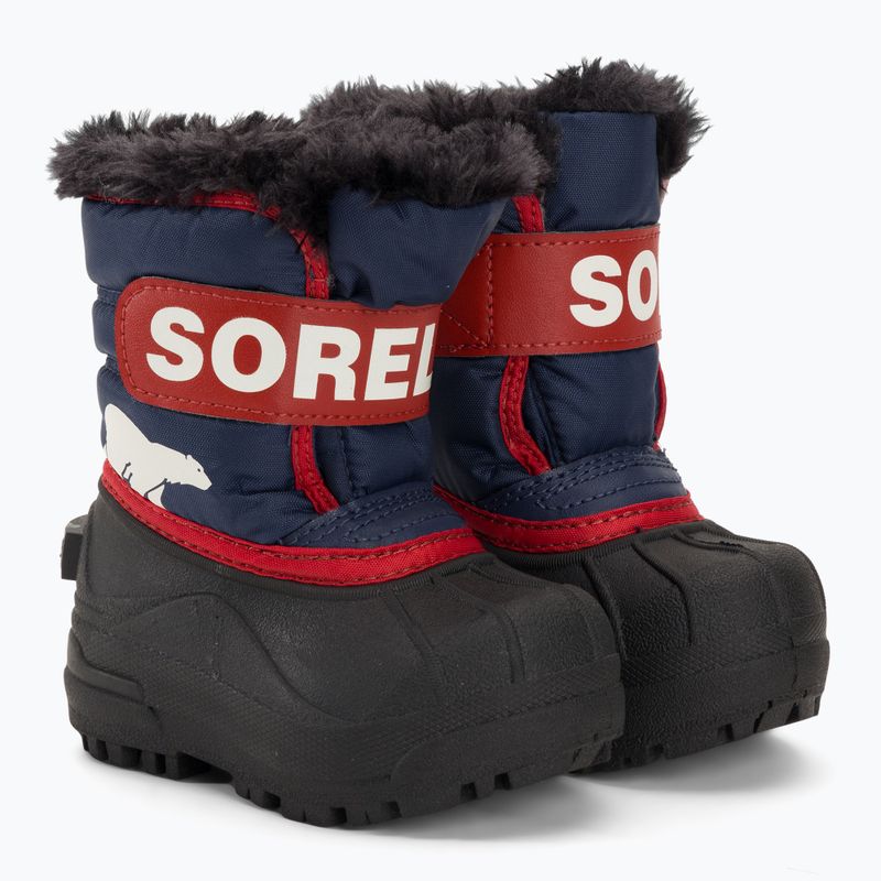 Śniegowce dziecięce Sorel Snow Commander nocturnal/sail red 4