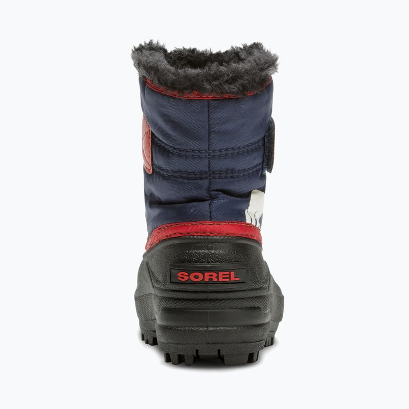 Śniegowce dziecięce Sorel Snow Commander nocturnal/sail red 10