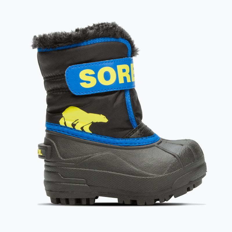 Śniegowce dziecięce Sorel Snow Commander black/super blue 7