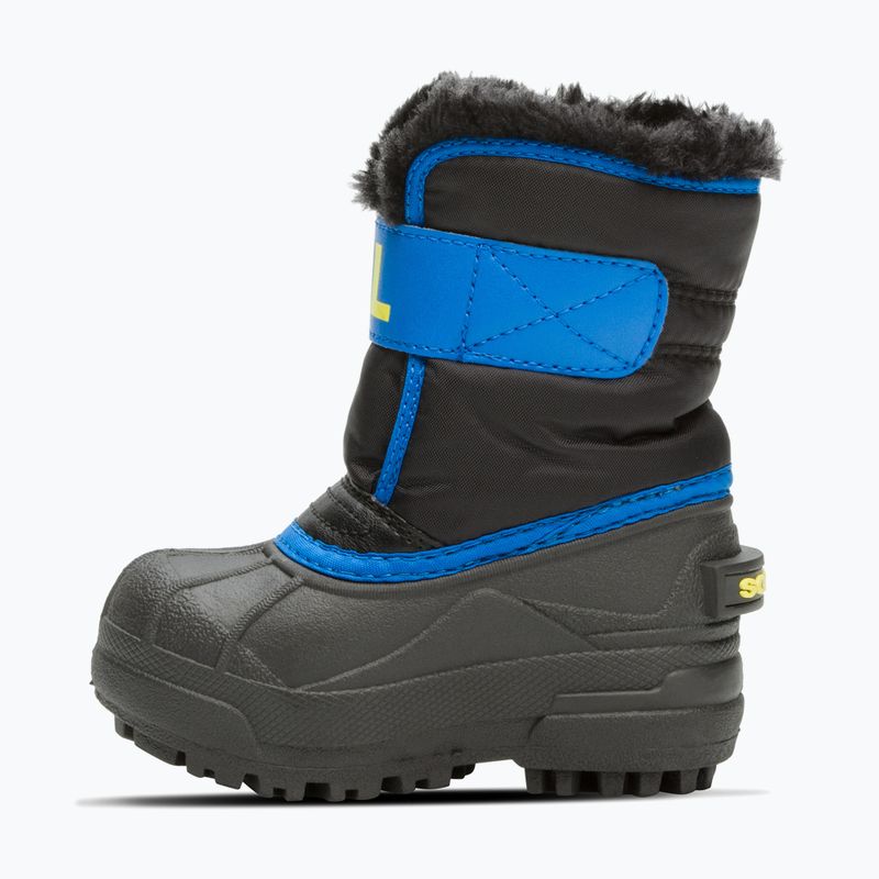 Śniegowce dziecięce Sorel Snow Commander black/super blue 8