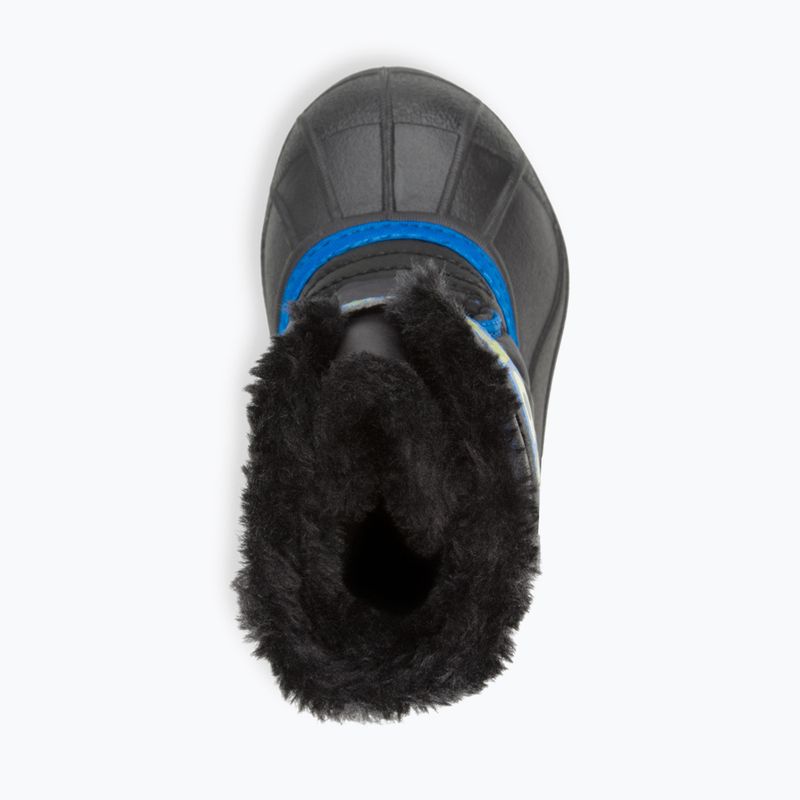 Śniegowce dziecięce Sorel Snow Commander black/super blue 11