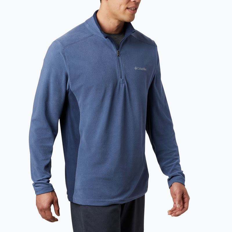 Bluza polarowa męska Columbia Klamath Range II HZ dark mountain / collegiate navy 3