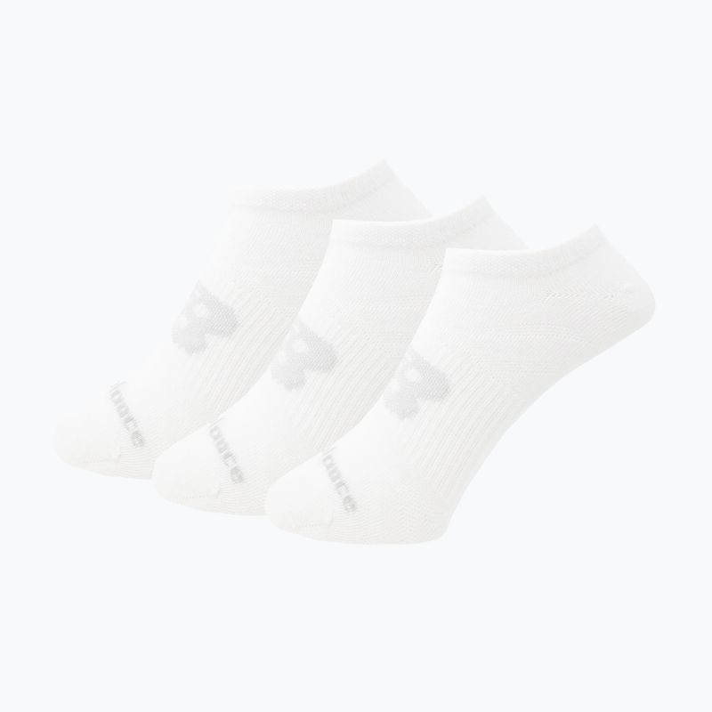 Skarpety New Balance Flat Knit No Show 3 pary white