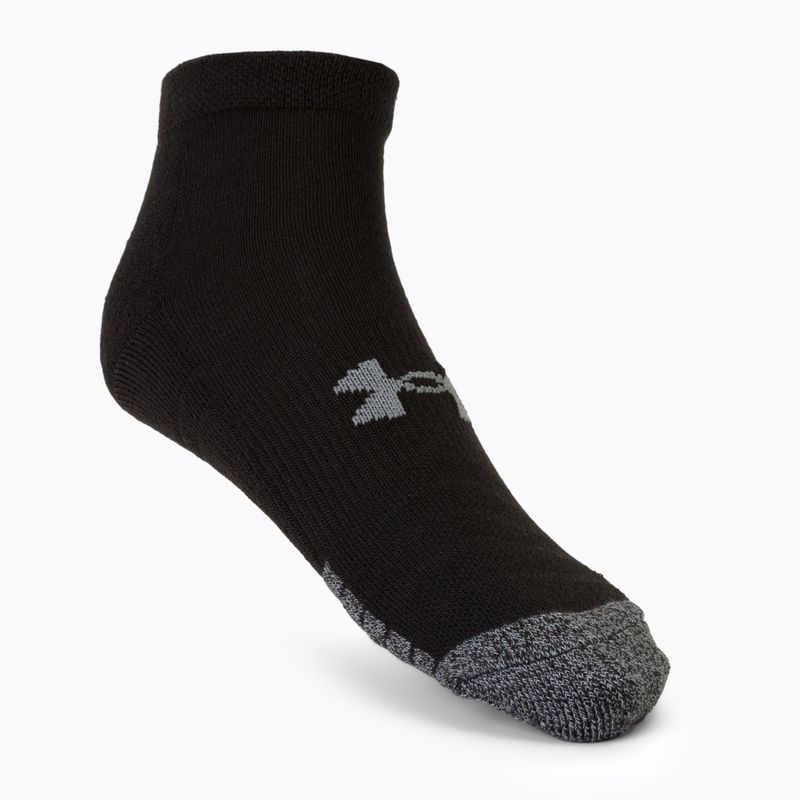 Skarpety Under Armour Heatgear Low Cut 3 pary steel/white/white 2