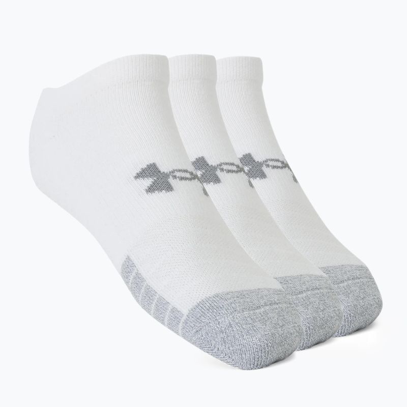Skarpety Under Armour UA Heatgear No Show 3 pary white/white/steel