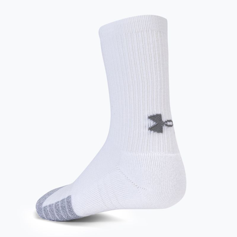 Skarpety Under Armour Heatgear Crew 3 pary steel/white/black 6