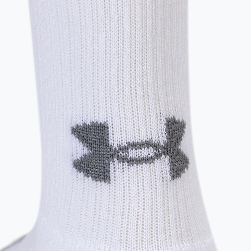 Skarpety Under Armour Heatgear Crew 3 pary steel/white/black 7