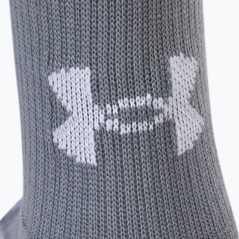Skarpety Under Armour Heatgear Crew 3 pary steel/white/black 10