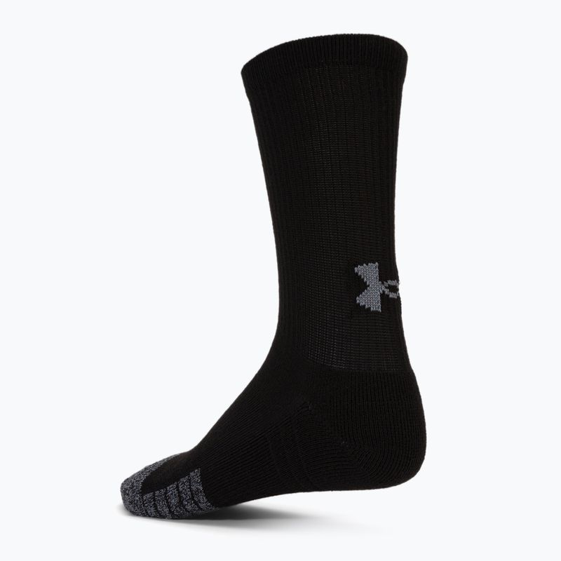 Skarpety Under Armour Heatgear Crew 3 pary black/black/stee 3