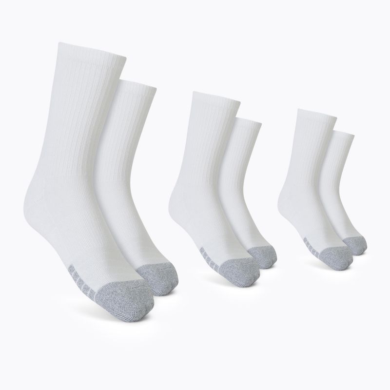 Skarpety Under Armour Heatgear Crew 3 pary white/white/steel