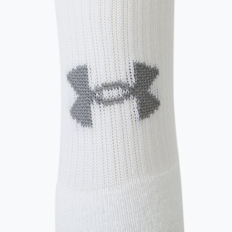 Skarpety Under Armour Heatgear Crew 3 pary white/white/steel 4