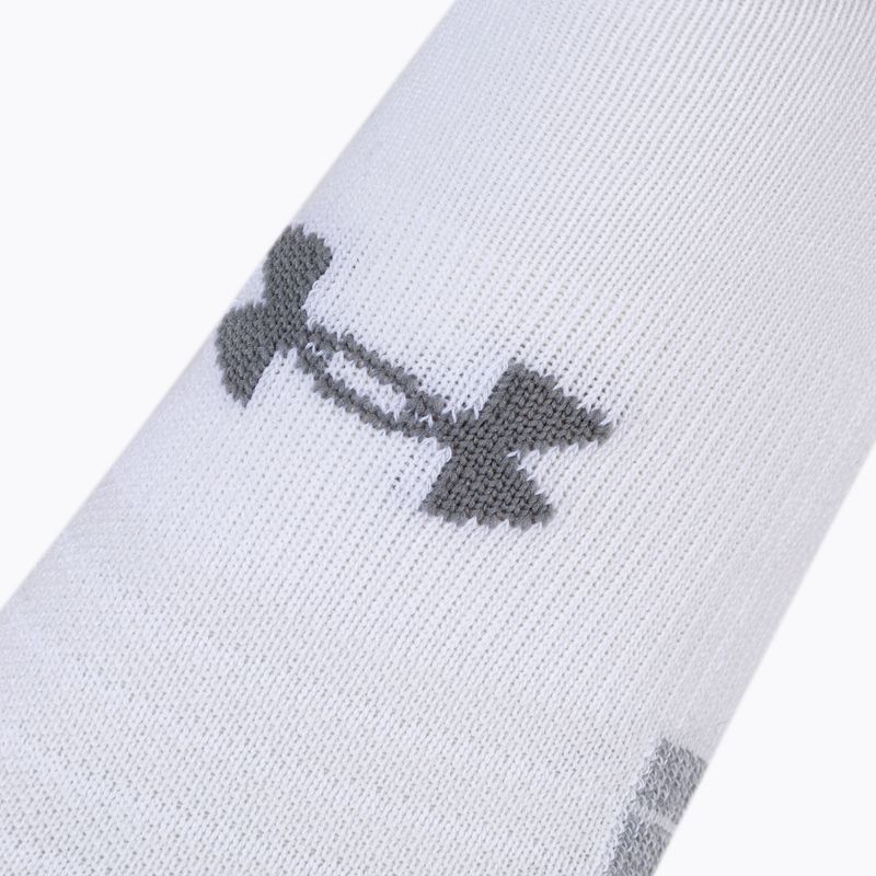 Skarpety Under Armour UA Heatgear No Show 3 pary steel/white/white 7