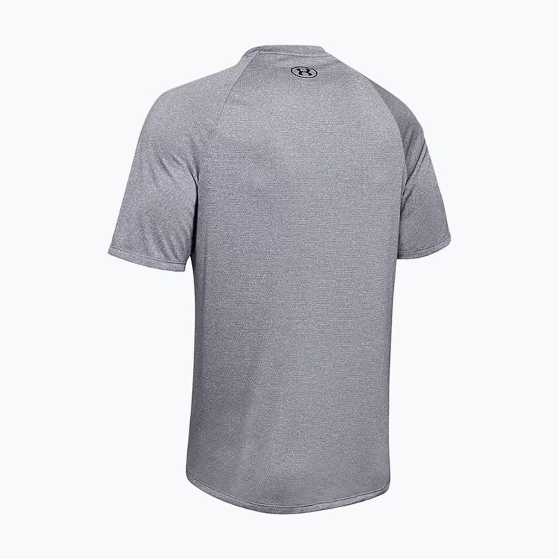 Koszulka treningowa męska Under Armour UA Tech 2.0 Tee Novelty pitch gray/black 4