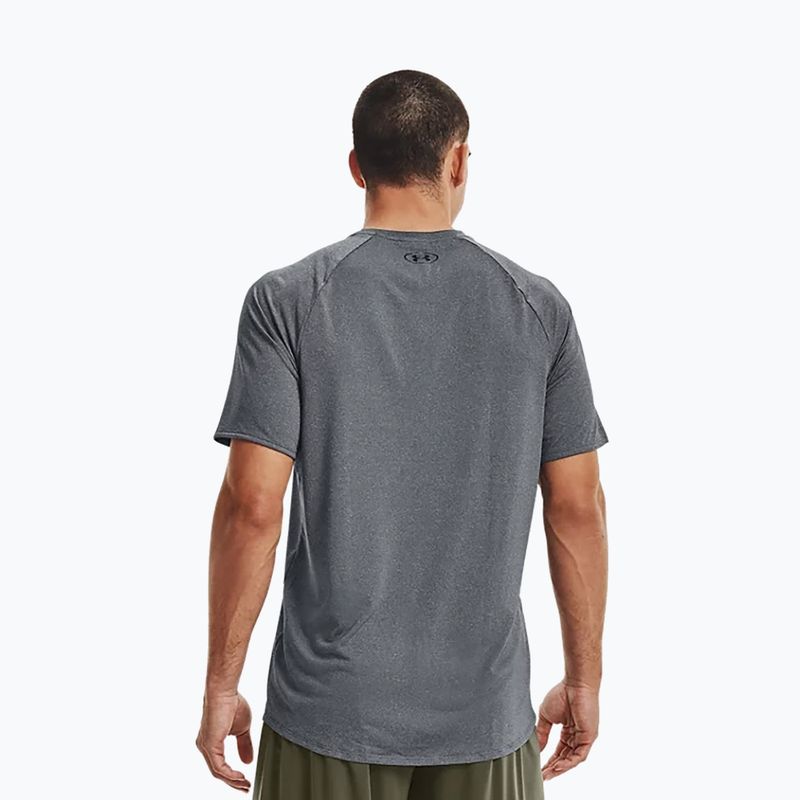 Koszulka treningowa męska Under Armour UA Tech 2.0 Tee Novelty pitch gray/black 8